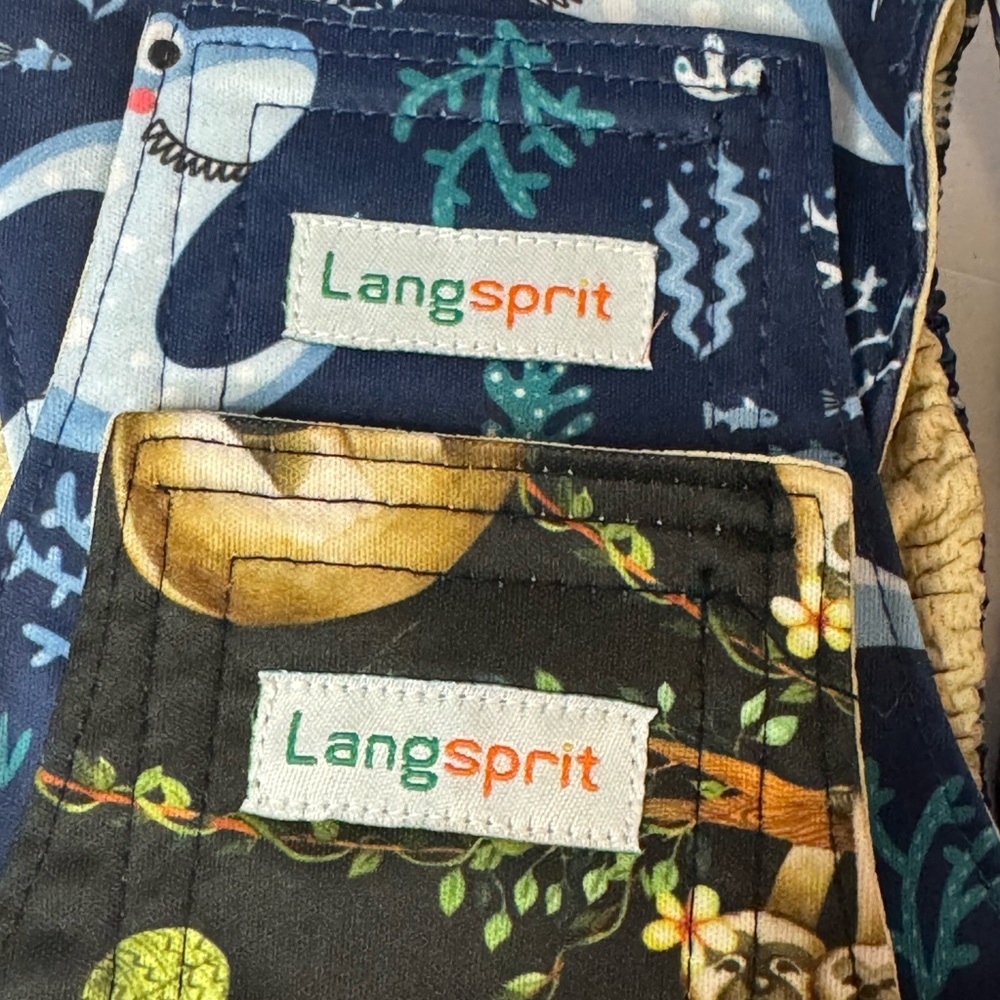 Langsprit (4) & Wegreeco (2) Reusable Male Dog Diaper Belly Bands, set of 6, NEW - Picture 4 of 10